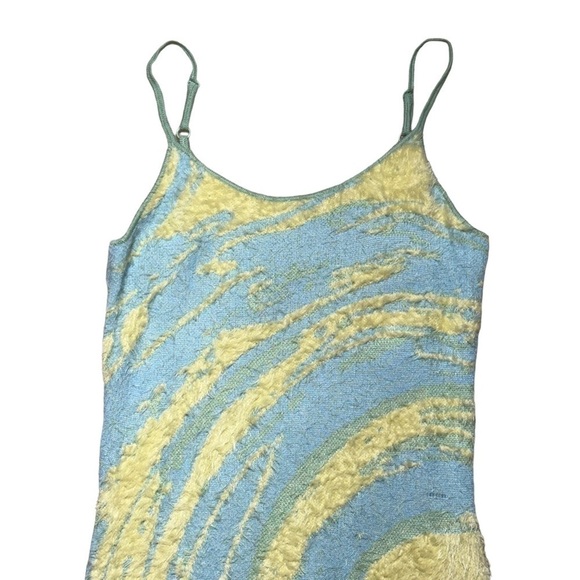 House of Sunny Hockney Faux Fur Knit Midi Dress US 8 - Picture 3 of 10